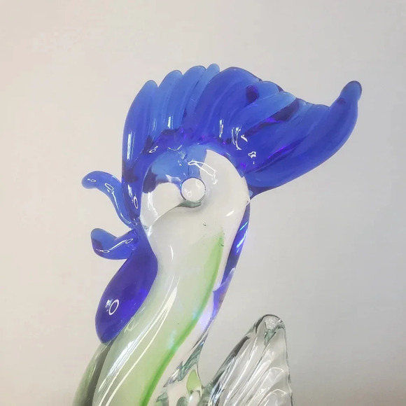 Vintage Murano Stlye Art Glass  Rooster Figurine. - Picture 5 of 7